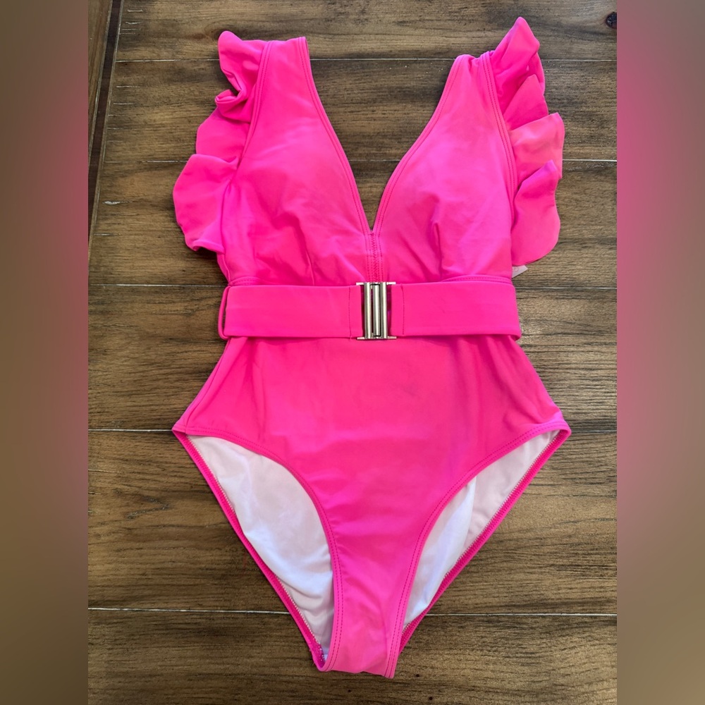 DAVI & DANI Neon Pink one piece size S